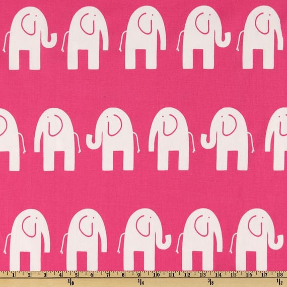PILLOW COVERS -Premier Prints Elephants Candy Pink/White- 16 Inches