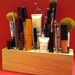 Handmade Wooden Makeup Brush Holder & Bathroom Organizer -Natural Finish