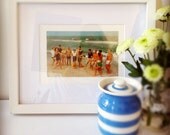 Vintage Postcard Wall Art - Beach Game