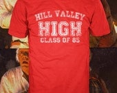 Hill Valley High t-shirt, back to the future  american apparel, Also available on crewnecks and hoodies