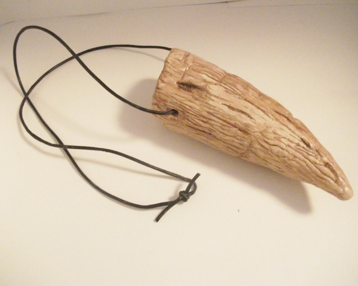 T-Rex Tooth Pendant - actual size replica - TheWhimsicalFrog