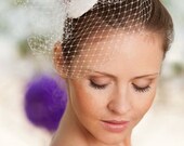 Fascinator, wedding hair accessory, mini- pillbox with a little bow at the back, made of pure silk by noni - mode