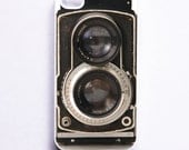 iPhone 4 Case Retro Twin Reflex Camera - White