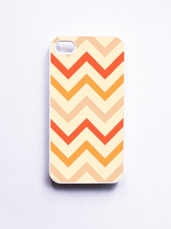 Tangerine Chevron iphone Case. Cases for iphone 4