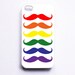 iPhone 4 Case Mustache Rainbow