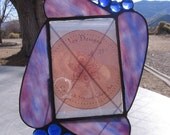 Stained Glass Purple Picture Frame