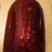 Cabin. Custom Red Flakies Nail Polish Blend.