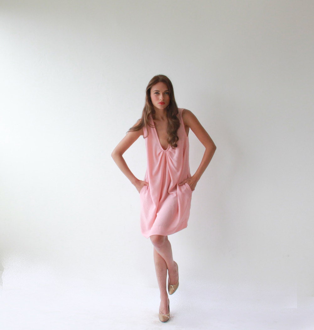 Ice Cream , Pink sundress ,Cocktail  Dress