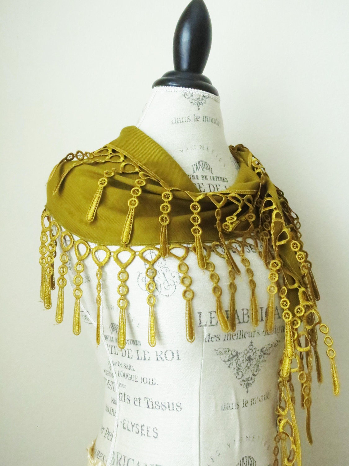 Lace Scarf, Mustard Yellow,  Cotton Scarf, Fashion Scarf, Gift under 20, Ship from US, Pashmina Scarf