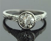 1920s Engagement Ring - Platinum and Diamond Ring