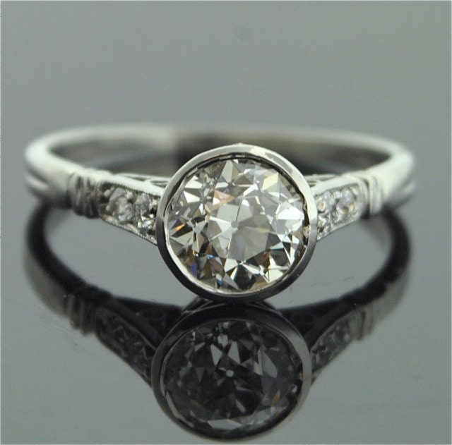1920s Engagement Ring - Platinum and Diamond Ring
