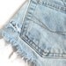 Shredded high waist shorts XXS