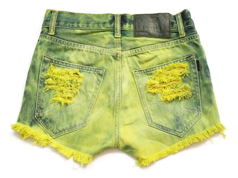 70% SALE High waist jean shorts XS