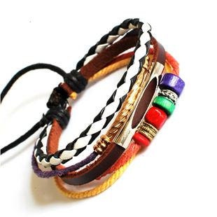 Jewelry Bangle bracelet women Leather Bracelet Girl Ropes Bracelet Men Leather Bracelet 691A