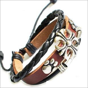 Couple Bracelet Unisex Leather Bracelet Jewelry Bangle bracelet women Leather Bracelet Men Leather Bracelet 689A