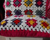 Granny Square crochet pillow or cushion
