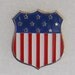 American Flag Pin - American Flag Shield Lapel or Tie Pin - Patriotic Pin