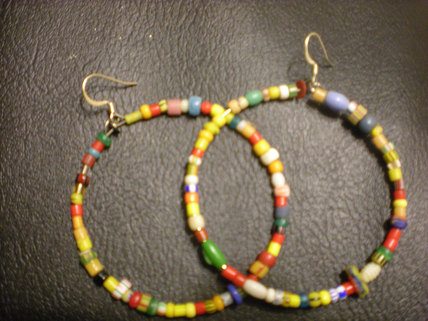 Medium multi-color hoops