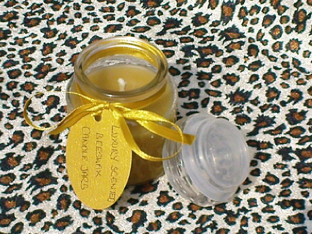 5oz Luxury all natural Beeswax scented candle Jars, Various scents to choose from, gorgeous gift.