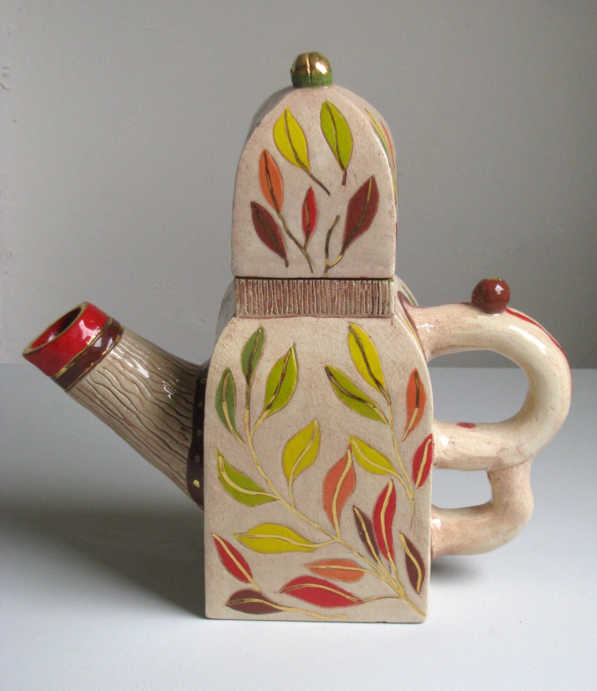 OOAK Handmade Ceramic Collection Teapot BUDAPEST TEAPOT