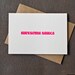 Letterpress Graduation /Congratualtions Card - Awesome Sauce - Neon Pink