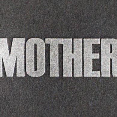Letterpress Mother's Day Card - One Bad Ass Mother - black - silver