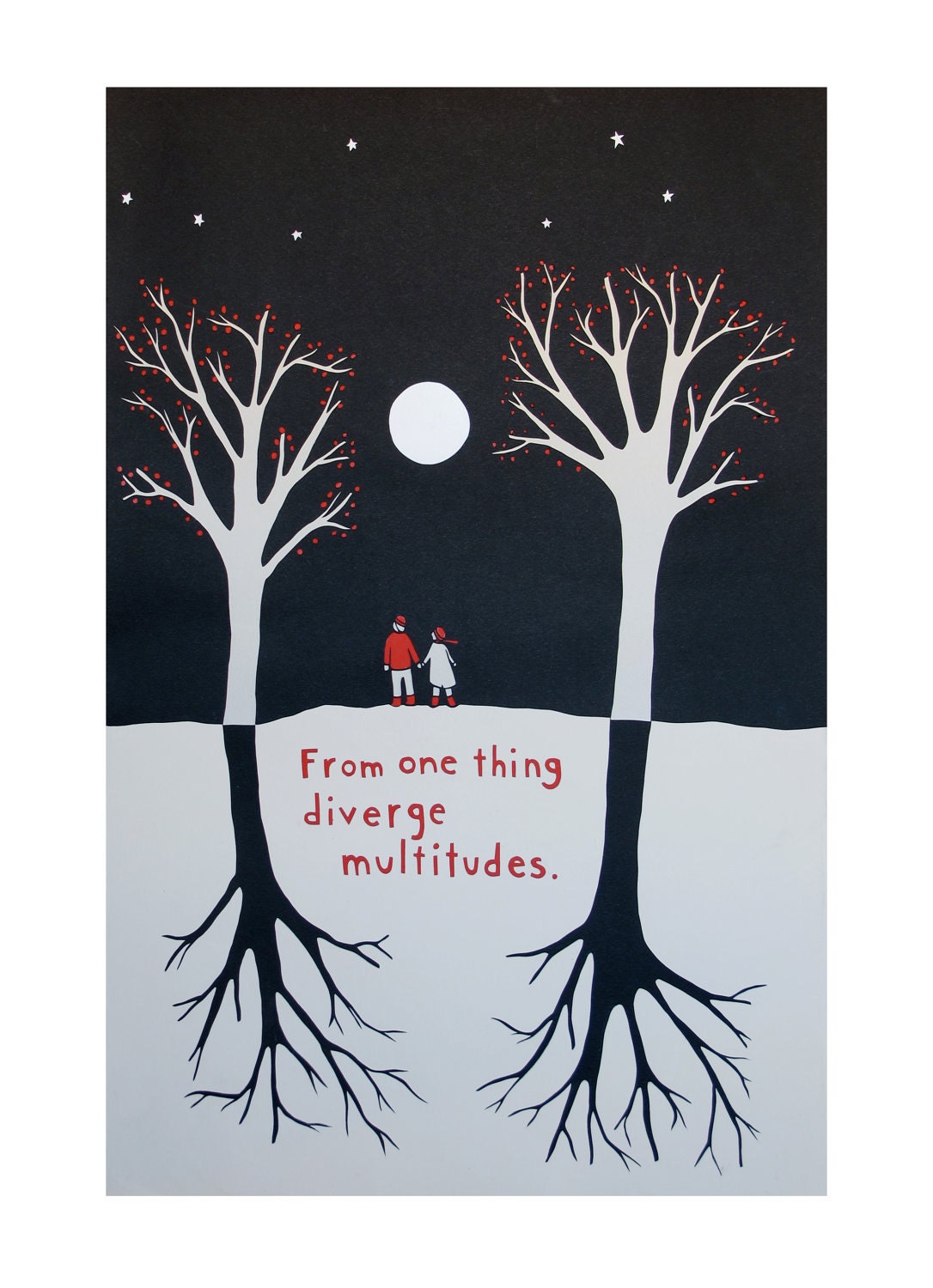 Blank Greeting Card: Diverge