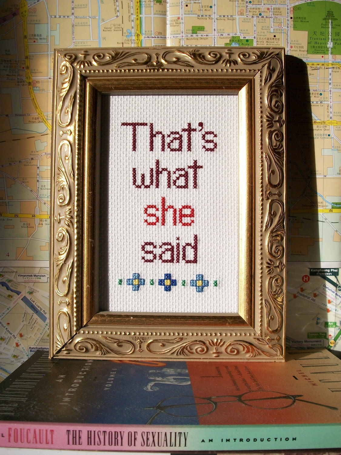 READY TO SHIP: Grab Bag version That's What She Said cross stitch, funny and subversive stitchery