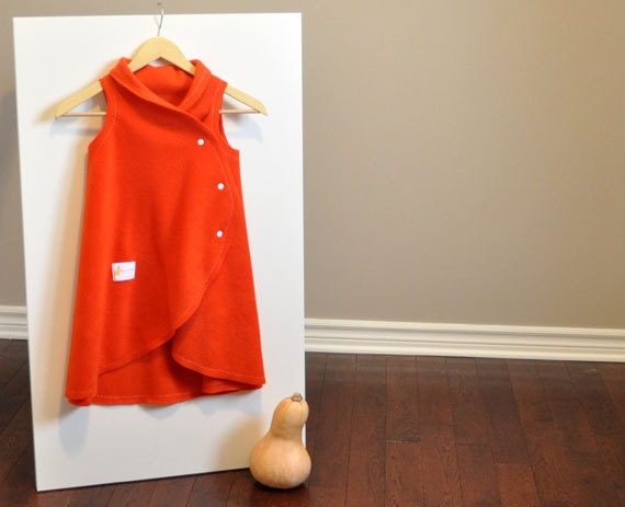 The Sleep 'n Cuddle Wrap Fleece Toddler Sleep Sack and Wearable Baby Blanket (Orange) Lightweight Fleece