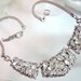 Vintage Rhinestone Necklace Signed Barclay 1345ag-012312000