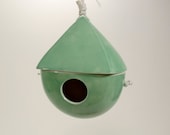 Turquoise Porcelain Birdhouse - LandMstudio