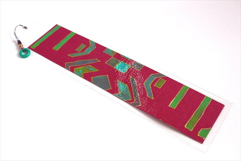 Graphic Modern Tribal Bookmark - Original Art - Large size