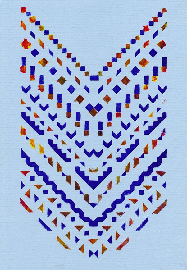The Arrow - Original Geometric Painting