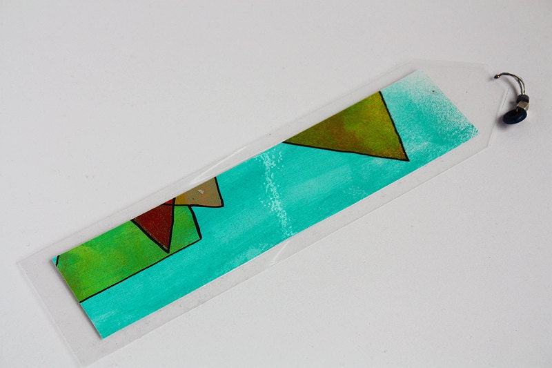 Graphic Modern Tribal Bookmark - Original Art - Large size