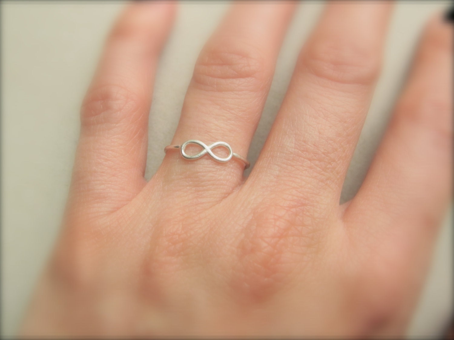 Tiny Infinity Ring - Sterling Silver