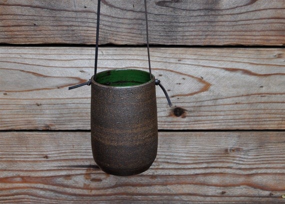 Modern Simple Dark Brown Hanging Planter