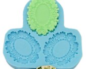 F0047 Flower Frame Silicone Mini Molds for Chocolate Icing Molds Silicone Chocolate Mould