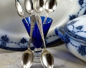 6 Vintage Teaspoons Silverplate Flatware