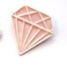 Porcelain Jewel Brooch, in pale pastel pink