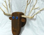 Welded steel garden art, Mellow Moose