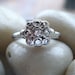 Diamond Engagement Ring Sterling Silver Diamond Statement Ring