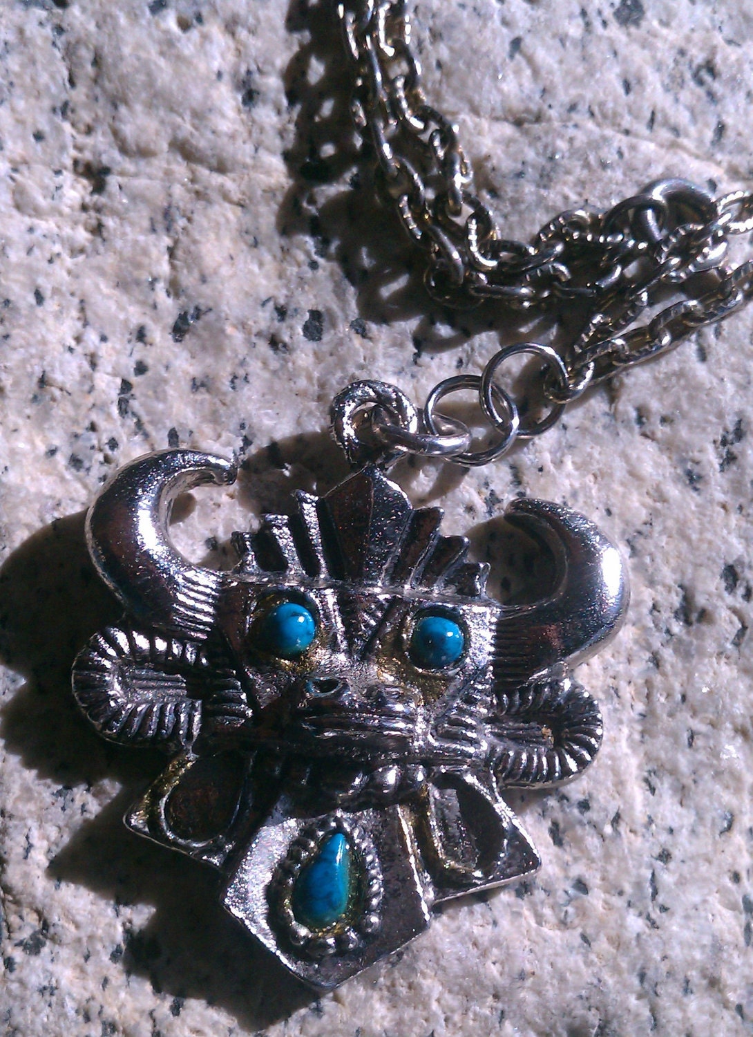 Silver Bull Vintage turquoise necklace