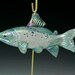 Glass Fish Sun Catcher/Ornament - Silver Salmon