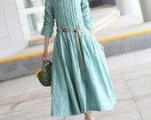 Linen Dress / Maxi Bridesmaid Dress - Made to order
