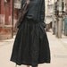 Linen Dress Gown in Black / Custom Long Bridesmaid Dress - Made to order