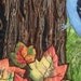 Quilted Fall Wall Hanging, Fiber Art Quilt, Leaves