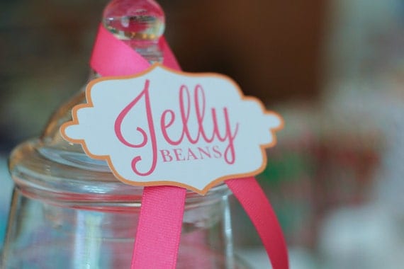 Custom Candy Buffet Labels for Wedding or Party - Set of 10 - Tags - Signs
