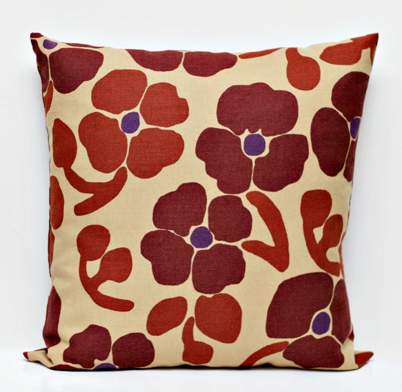 Pillow cover - brown throw pillows - case - shams 24x24