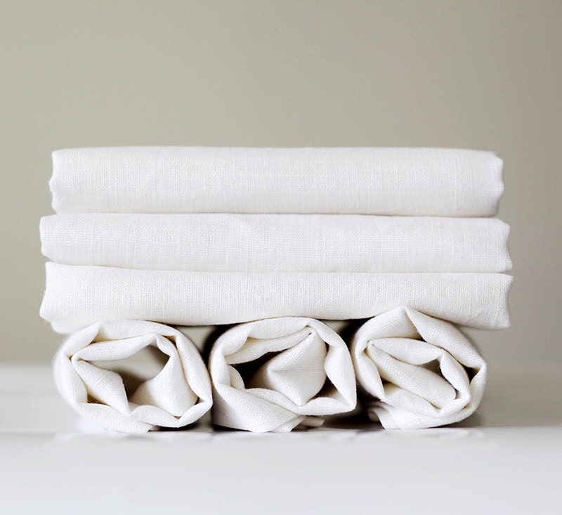 Linen napkin  - Wedding table setting - cloth white -dinner napkins set of 20