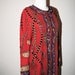 Red Beaded Jacket with Multicolor Beaded Design